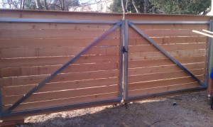 Steel Framed Horizontal fence