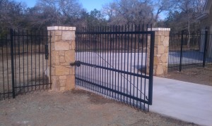 Entry gate with operator