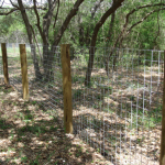 Bull panel on wood posts